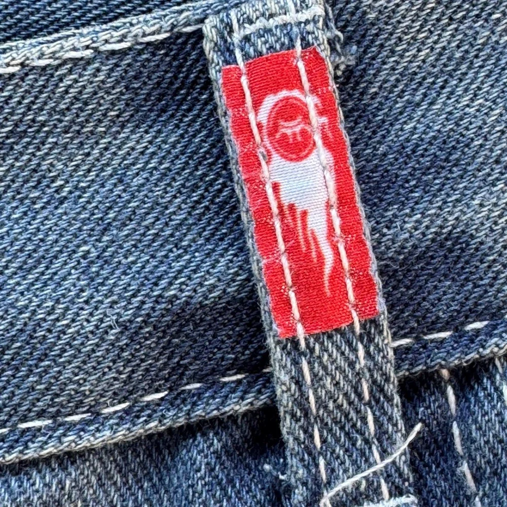 Y2K JNCO Graffiti Collection Jeans Mens 33x29 Blue Vintage Wide Leg Baggy Denim